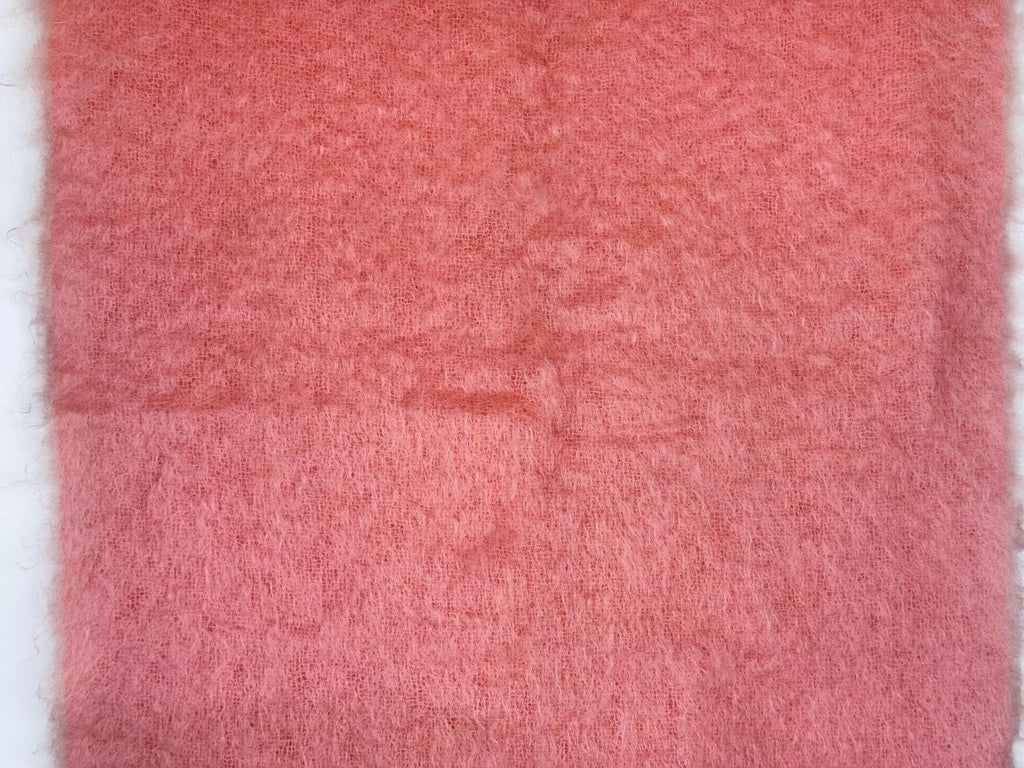 Product image for 'vintage jaeger pink mohair wool fringe throw made in great britain' (view a73fdf)