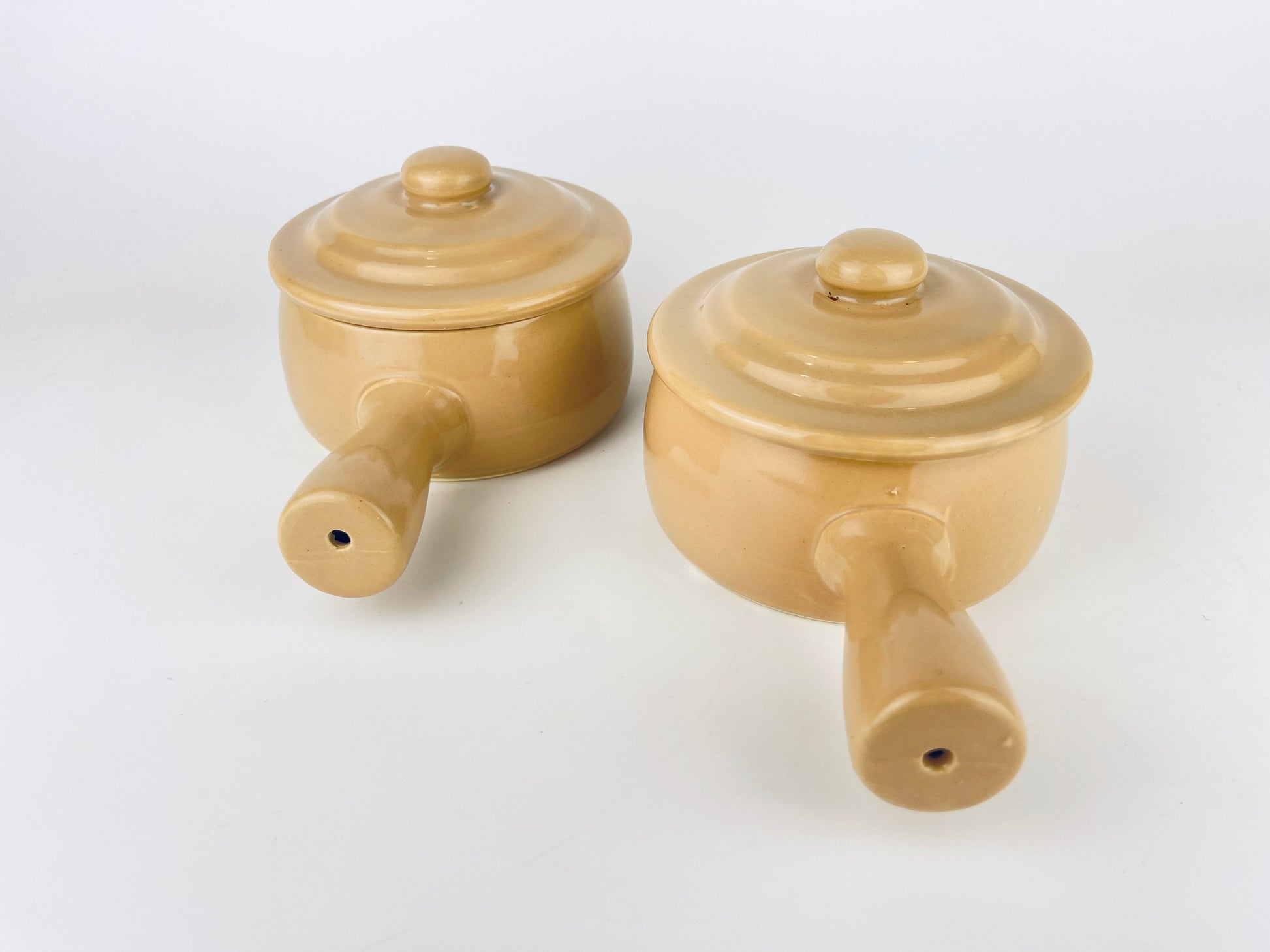 Product image for 'vintage beige ceramic handled soup bowls set of two 2 made in japan' (view 7c5c63)