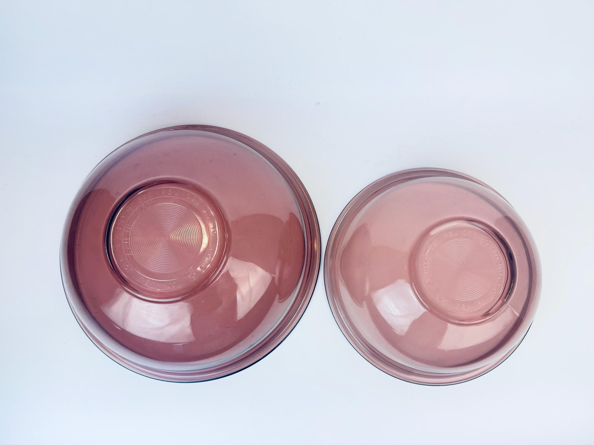 Product image for 'vintage cranberry purple glass mixing bowls sold separately' (view 354dfd)
