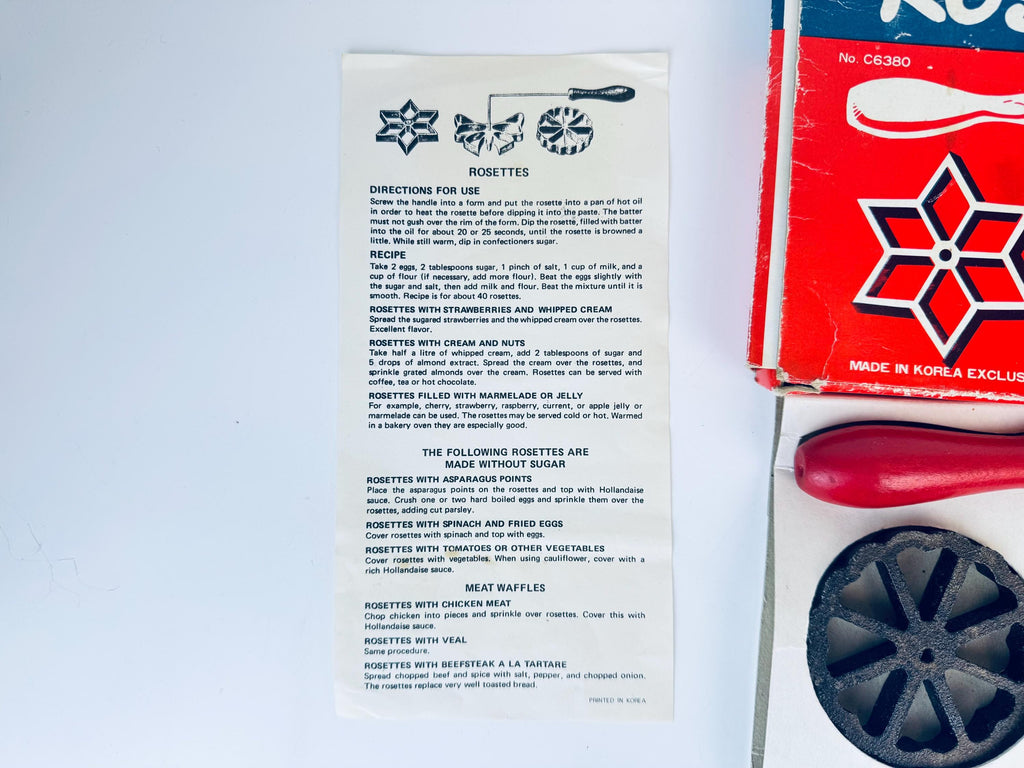Product image for 'vintage rosette iron shortbread sugar cookie press' (view e6df55)