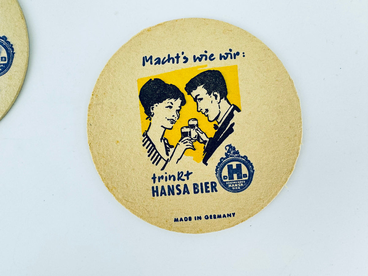 Product image for 'vintage deutch german bar coasters beer cocktail mat sold separately' (view 56e7d2)