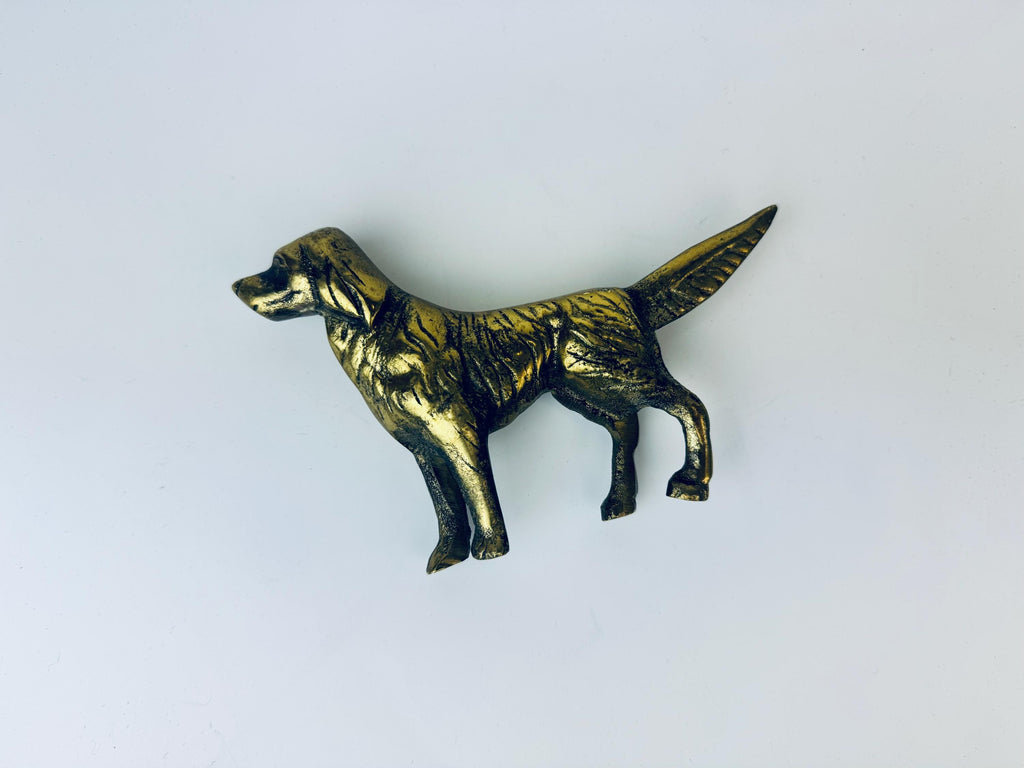 Product image for 'vintage solid brass irish setter dog figurine sculpture' (view 09dddd)
