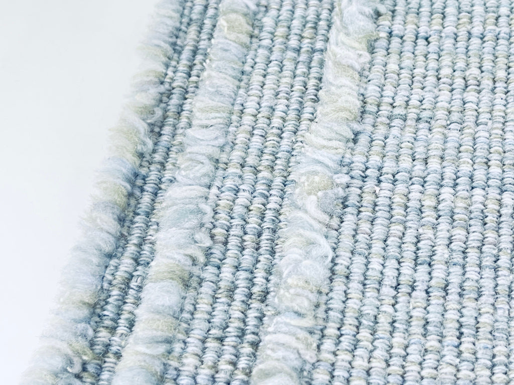 Product image for 'vintage rectangular grey blue stripped fringe style place mats set of three 3' (view cc817c)