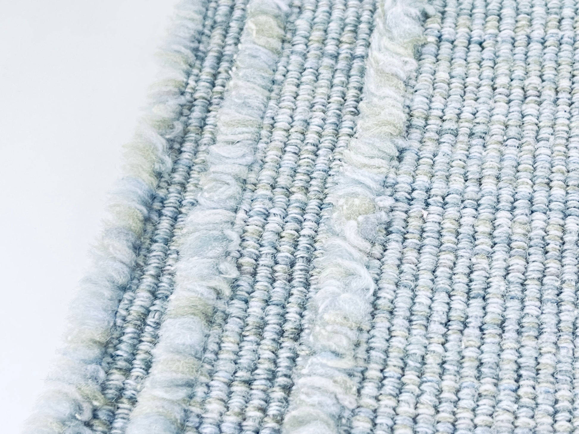 Product image for 'vintage rectangular grey blue stripped fringe style place mats set of three 3' (view cc817c)