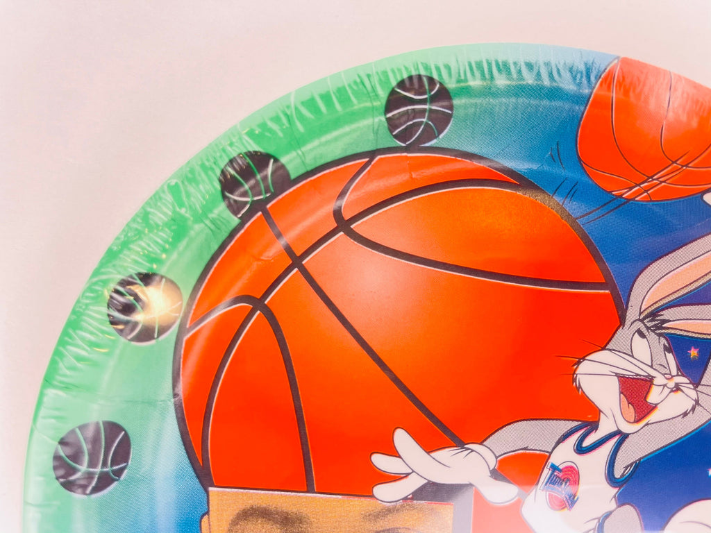 Product image for 'vintage space jam tune squad 7 dessert paper plates package of eight 8 new original sealed' (view 6ba5cf)