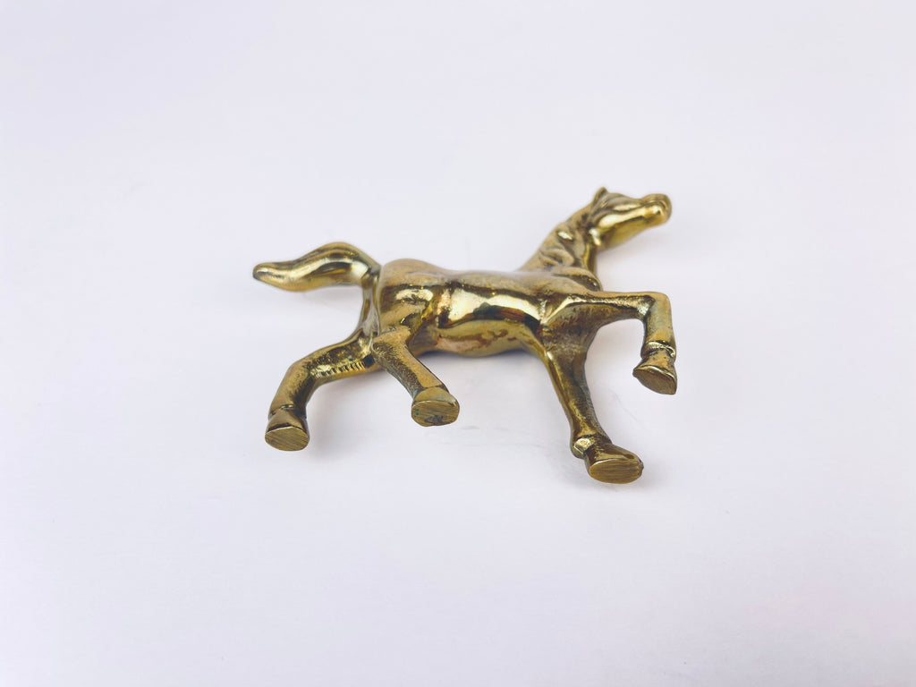 Product image for 'vintage solid brass tabletop horse sculpture' (view 23b7ed)