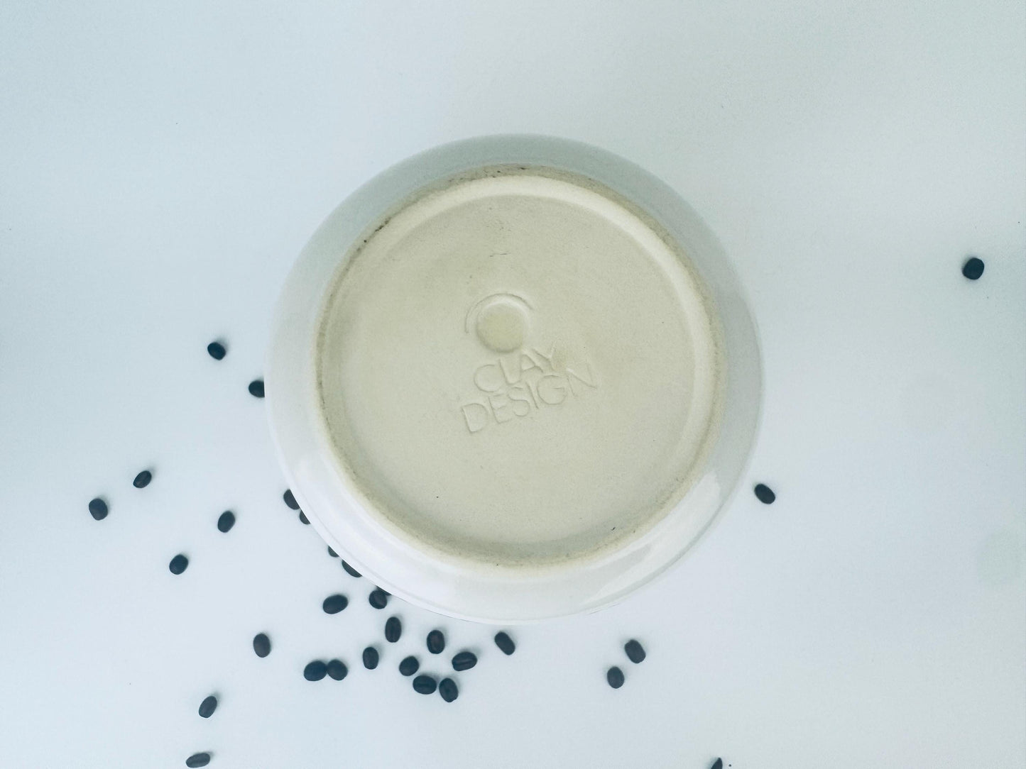 Product image for 'vintage 1990s beige blue ceramic coffee canister airtight countertop jar' (view 0f2d2d)