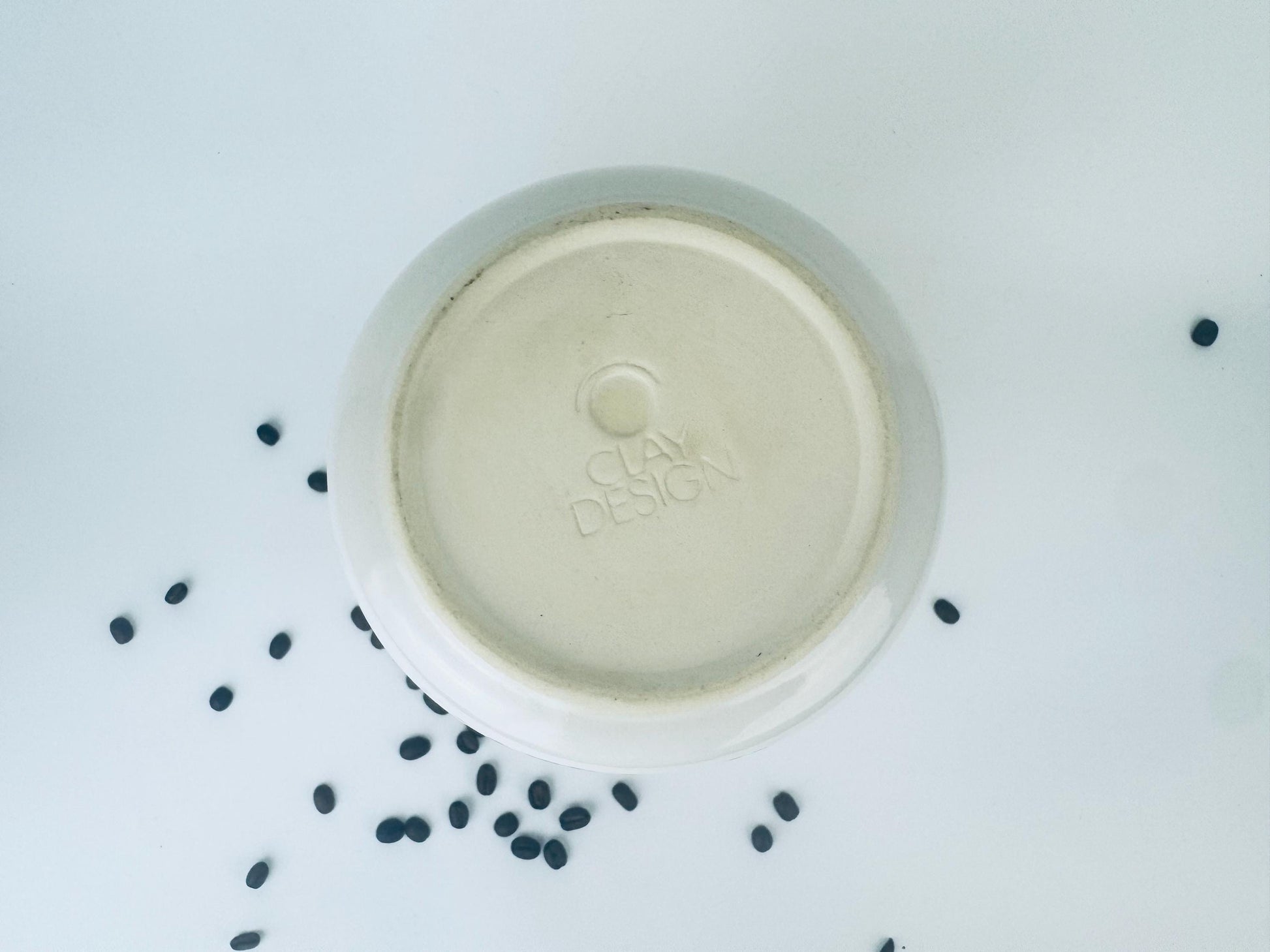 Product image for 'vintage 1990s beige blue ceramic coffee canister airtight countertop jar' (view 0f2d2d)