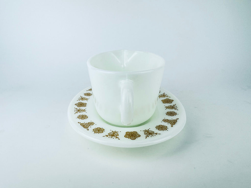 Product image for 'vintage pyrex butterfly gold pattern gravy boat sauce dispenser 77 b u gregory mirow design' (view 4f85fc)