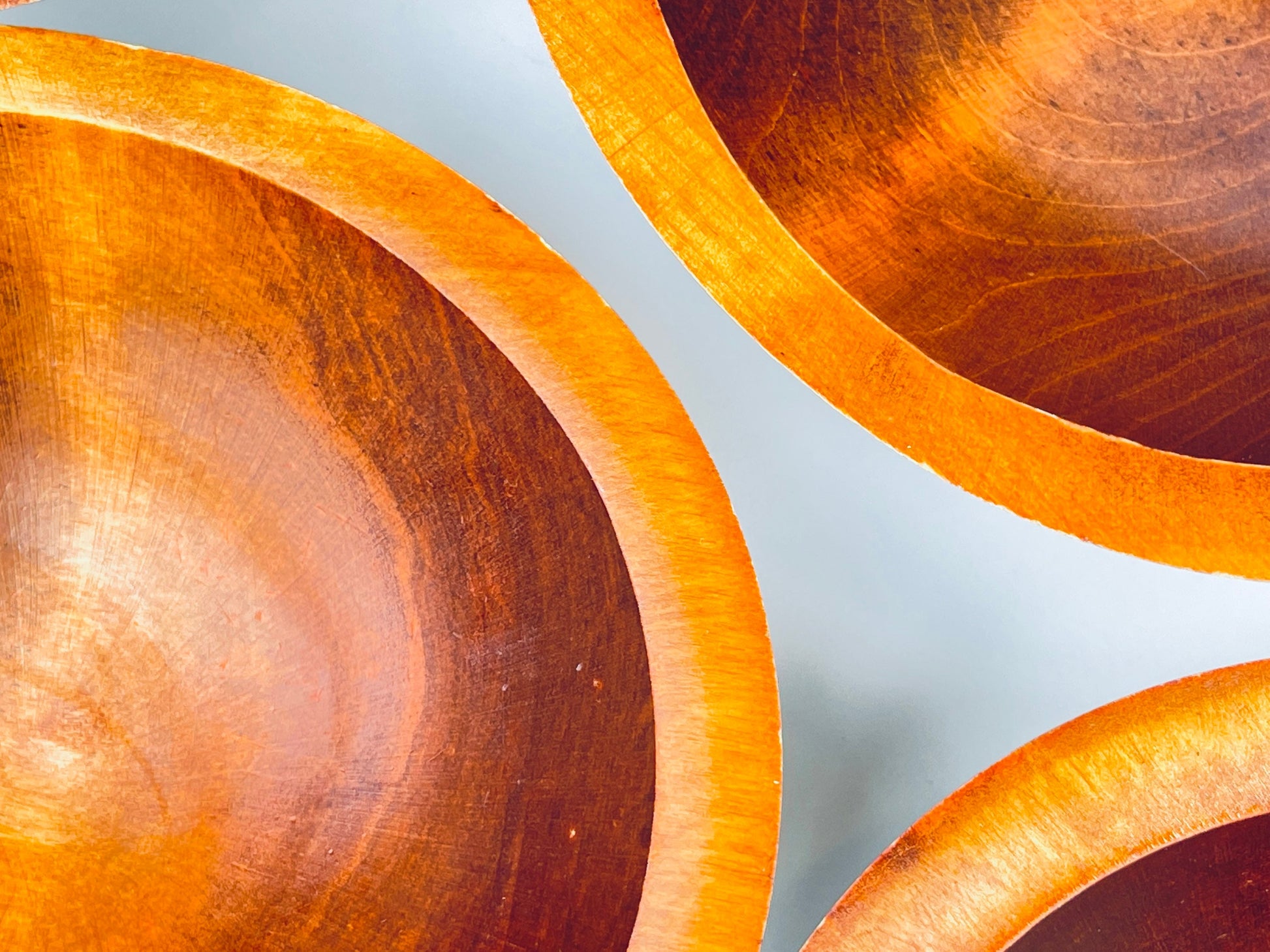 Product image for 'vintage oval wood salad bowls baribocraft canada set of four 4' (view 6d36cf)