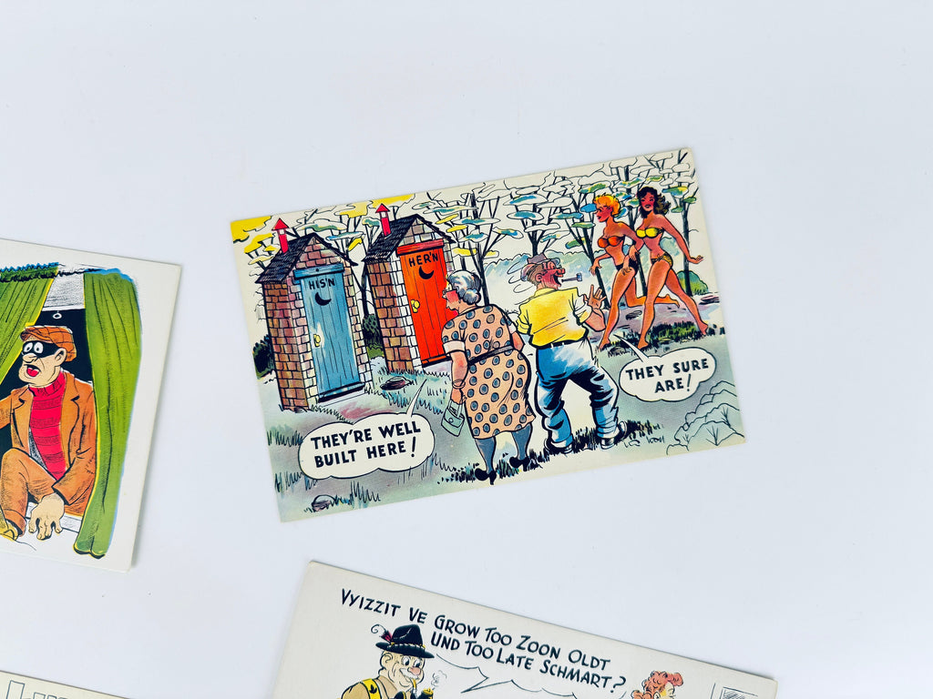 Product image for 'vintage funny gag cartoon postcards sold separately made in usa' (view a4a6b5)