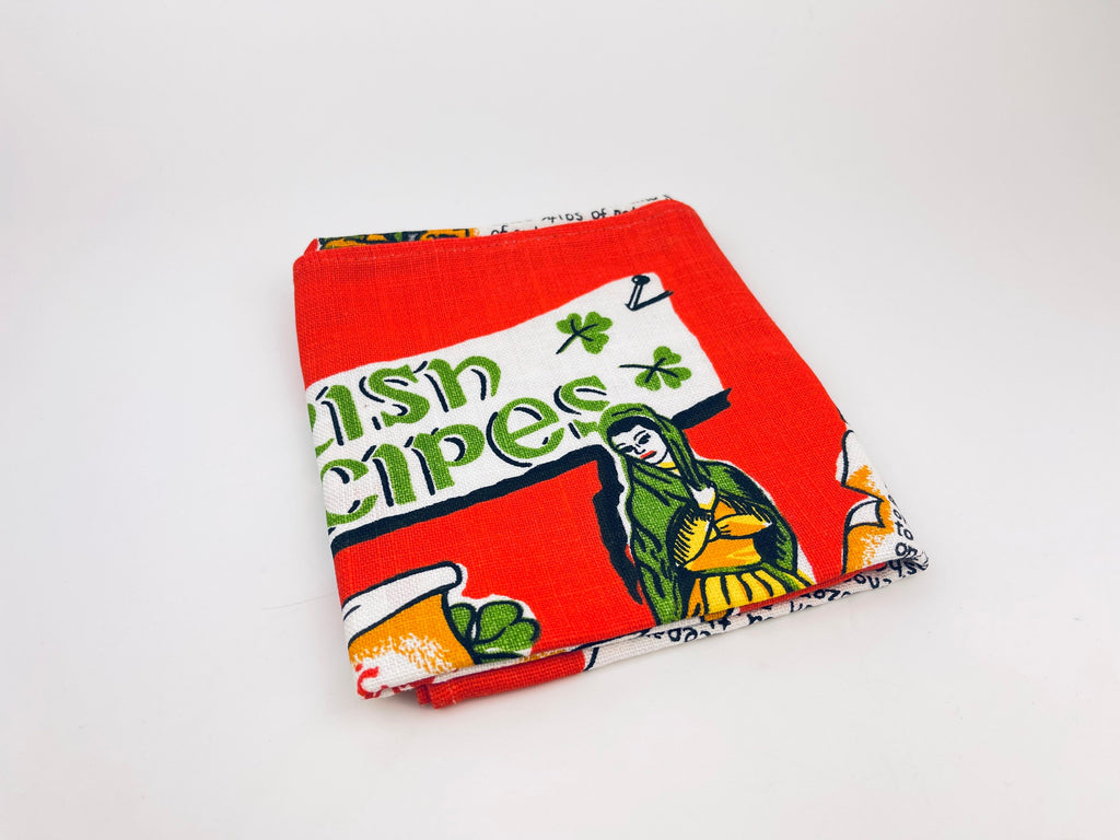 Product image for 'vintage 1970s irish linen tea towel traditional recipes print made in ireland' (view 6cd567)