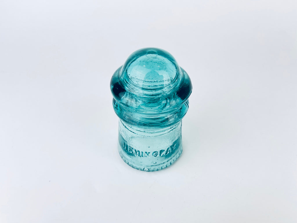Product image for 'vintage hemingray aqua marine glass insulator glass paperweight' (view ec58f9)