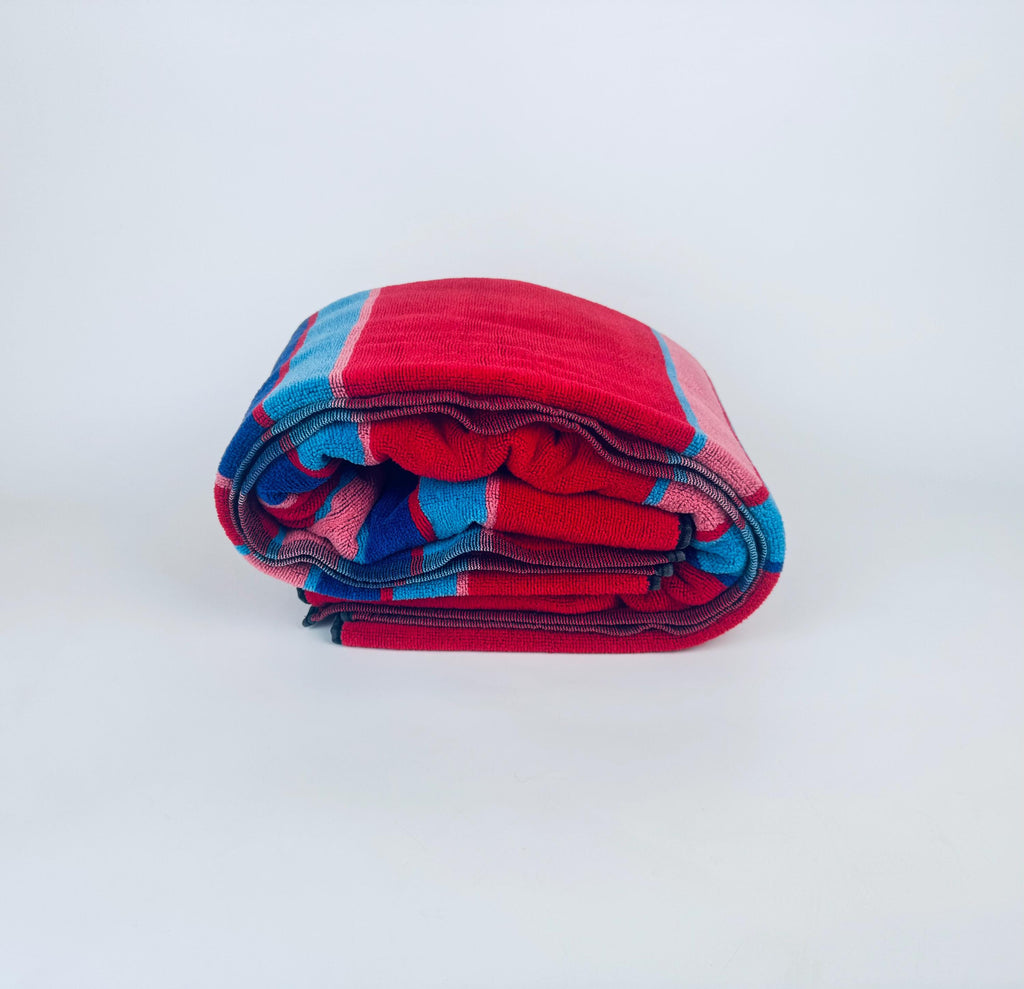 Product image for 'vintage oversized striped beach towel 100 cotton made in brazil' (view 90e7f6)