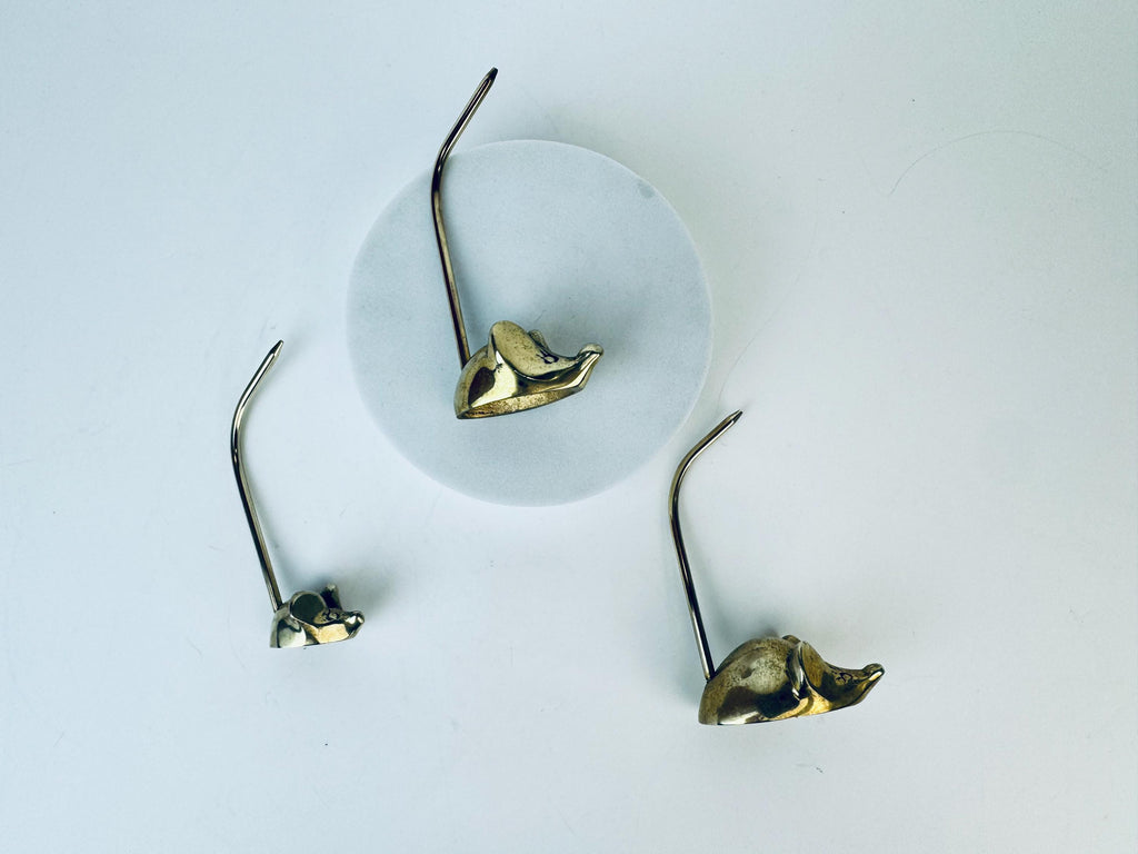 Product image for 'vintage small brass mice jewellery receipt storage set of three 3' (view 96e11c)