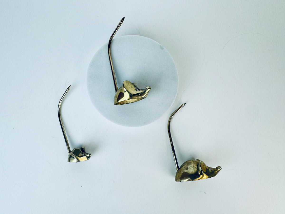 Product image for 'vintage small brass mice jewellery receipt storage set of three 3' (view 96e11c)