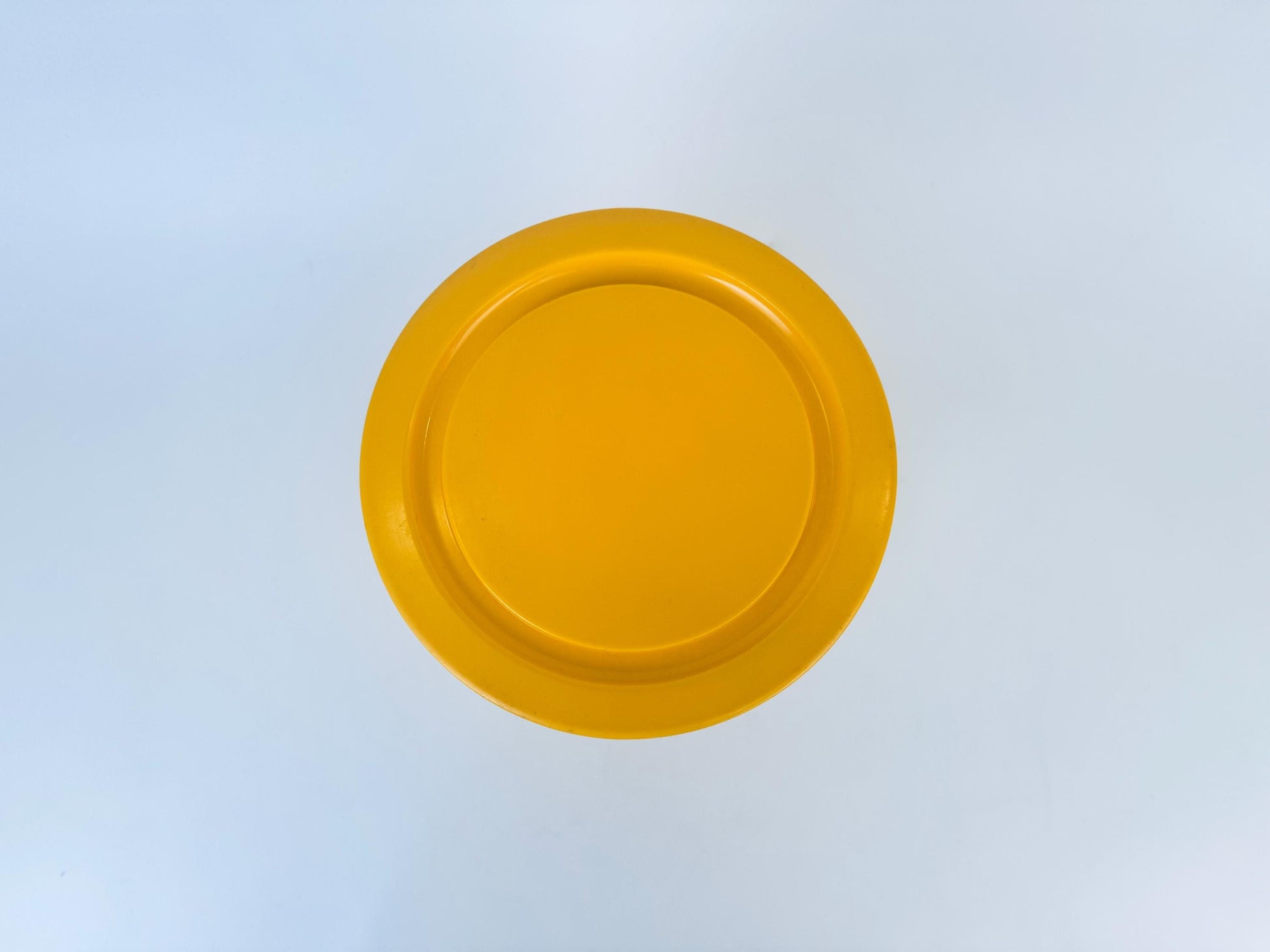 Product image for 'vintage mcm danish yellow polka dot plastic countertop canister made in denmark by garant plast' (view f4c621)