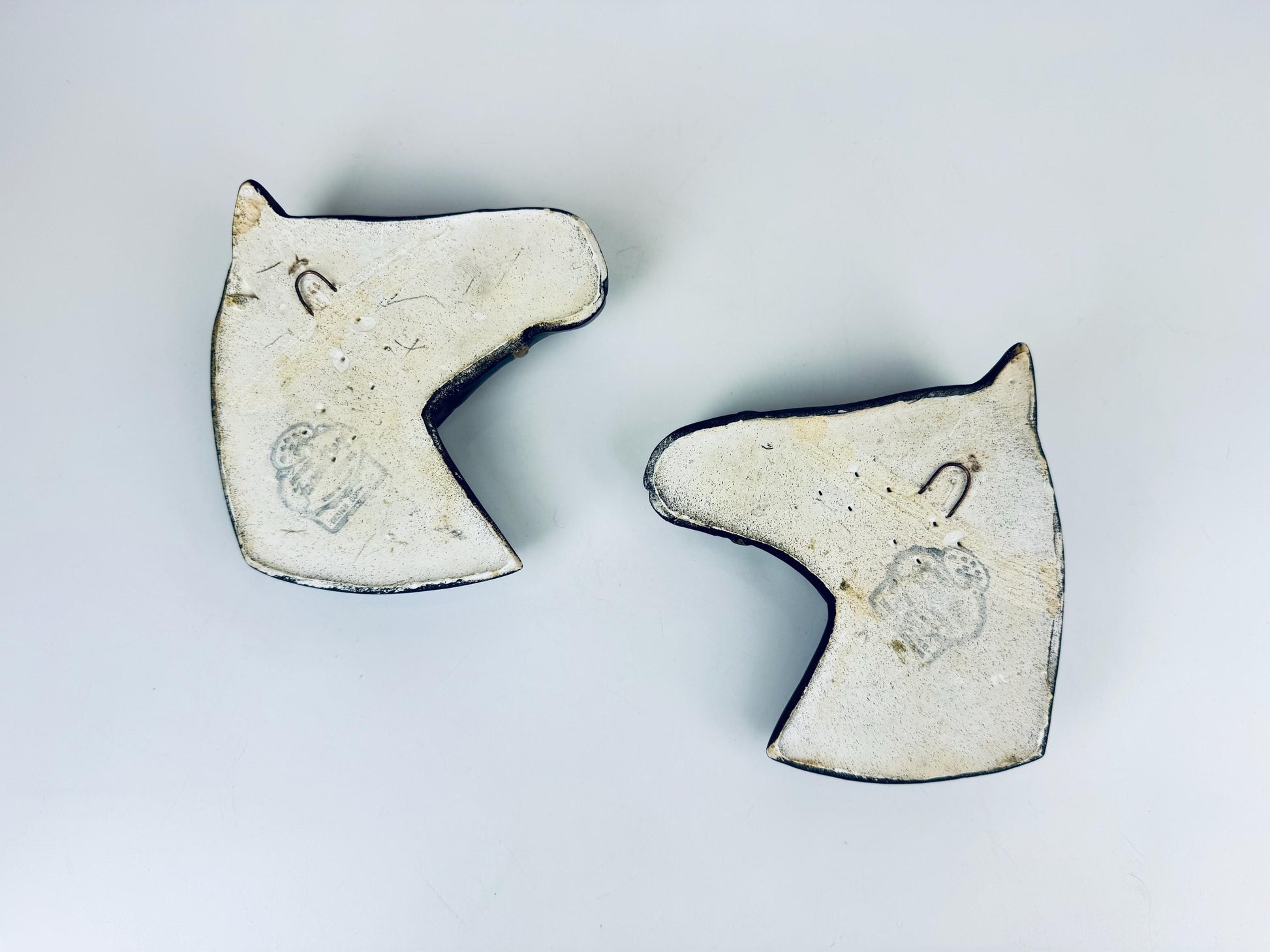 Product image for 'vintage chalkware horse wall hangings equestrian farmhouse decor' (view 2f62f4)
