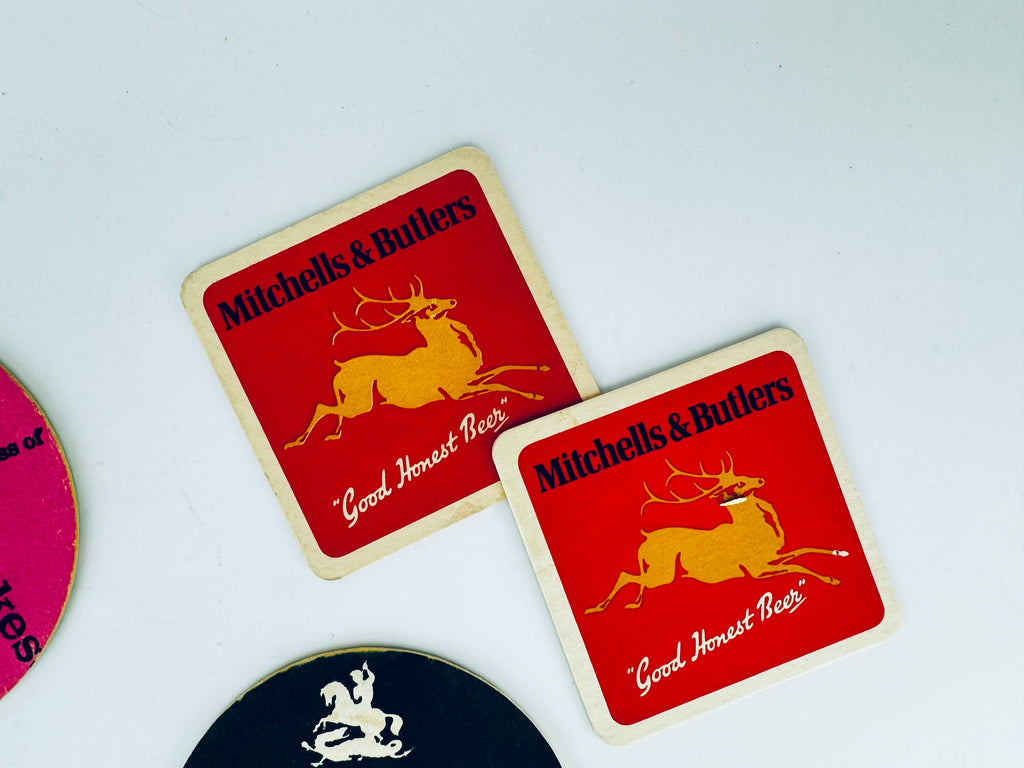 Product image for 'vintage english german beer bar coasters beer cocktail mat sold separately' (view f5aa55)
