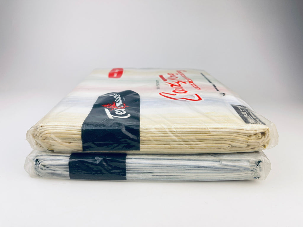Product image for 'vintage tex made twin double candy tone striped pastel colour flat sheet made in canada sold separately' (view 6b33c7)