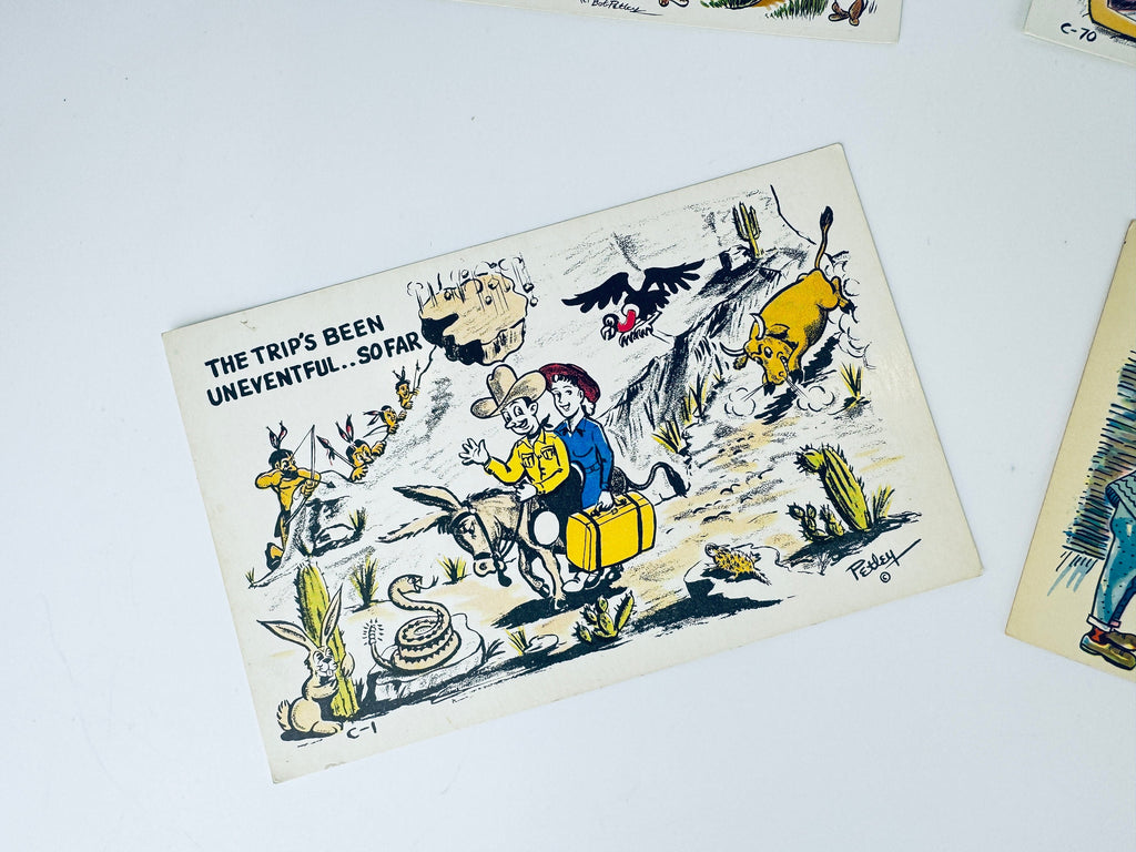 Product image for 'vintage funny gag cartoon postcards sold separately made in usa' (view ea0639)