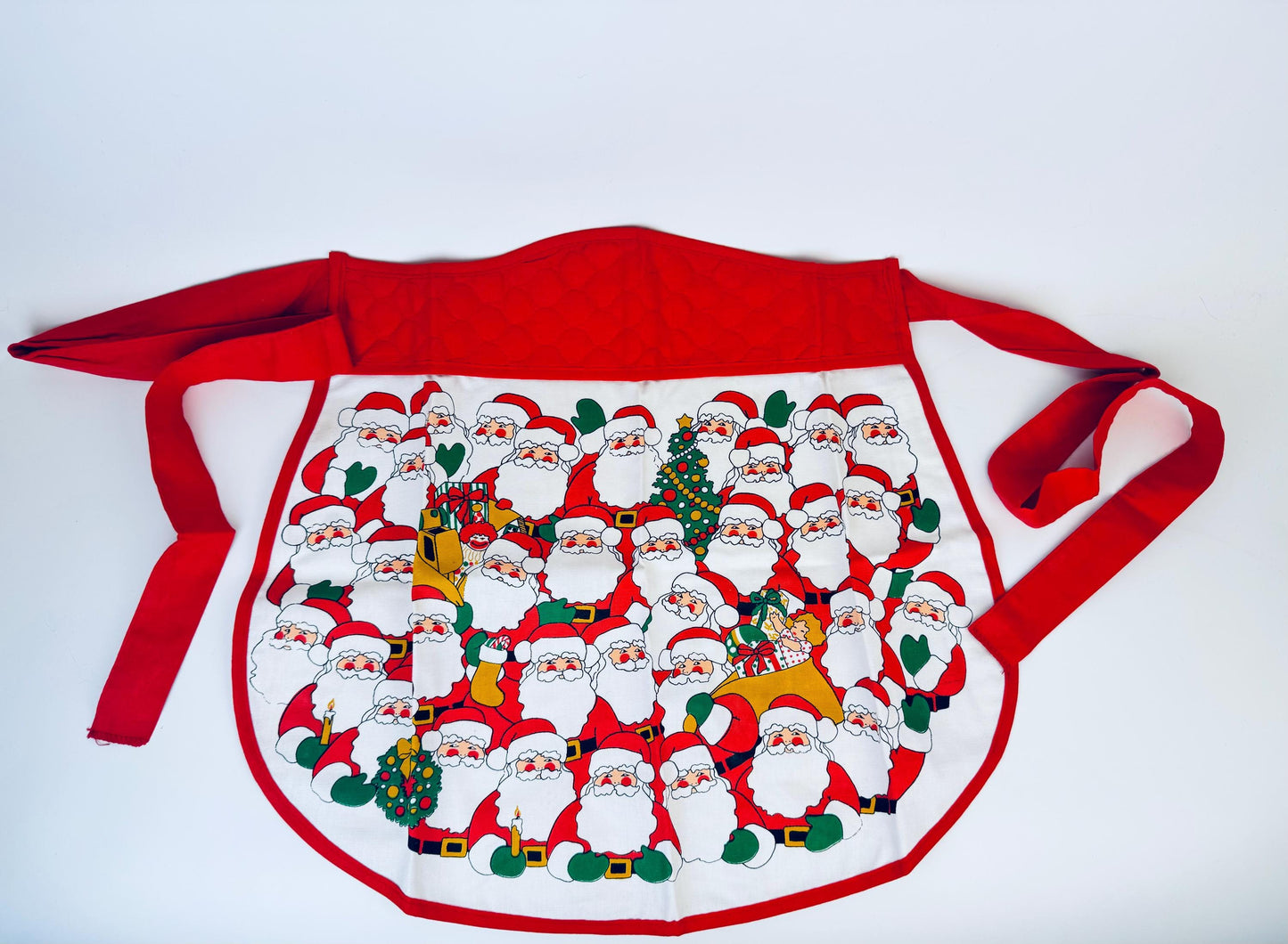 Product image for 'vintage kitchen queen santa christmas waist apron made in canada' (view 89b185)