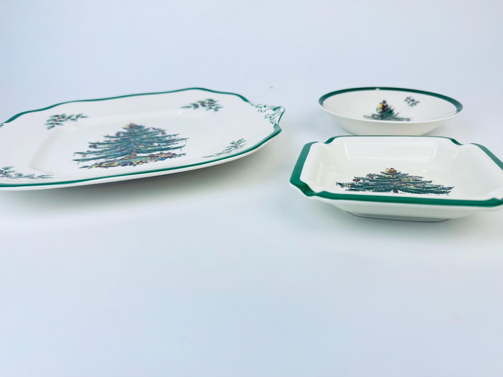 Product image for 'vintage spode christmas tree ceramic platter ashtray bowl made in england sold separately' (view 891d27)