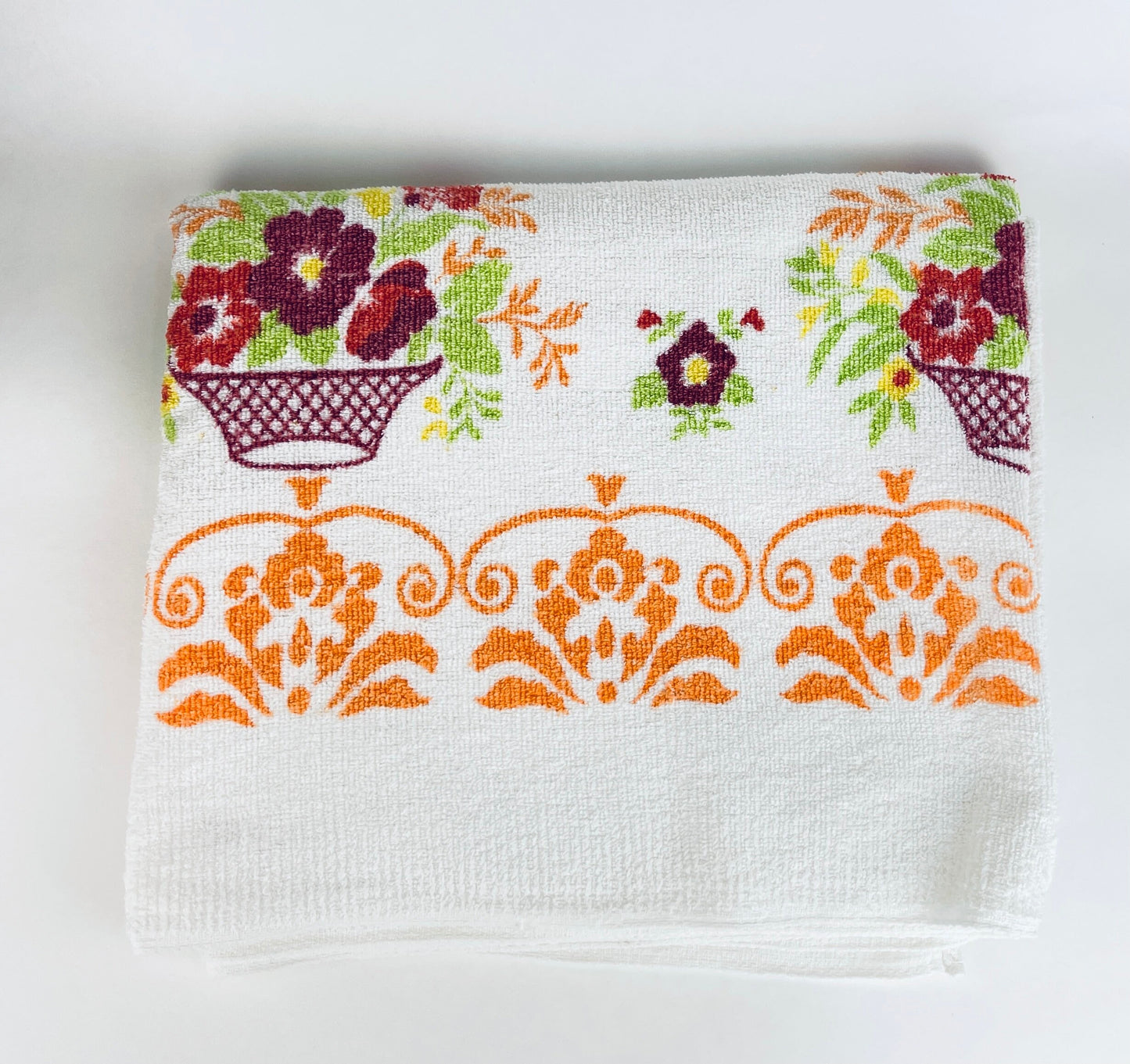 Product image for 'vintage floral beach towel blanket 100 loop cotton 49 x 59' (view a5c271)