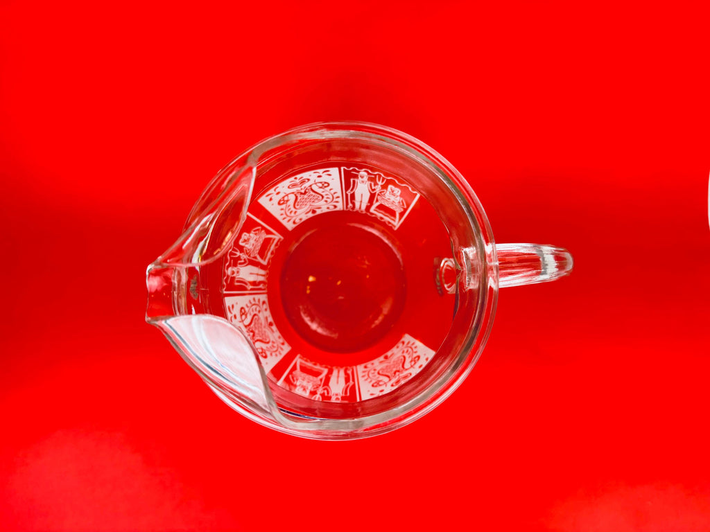 Product image for 'vintage amish butterprint water juice pitcher jug hazel atlas' (view af8dd0)