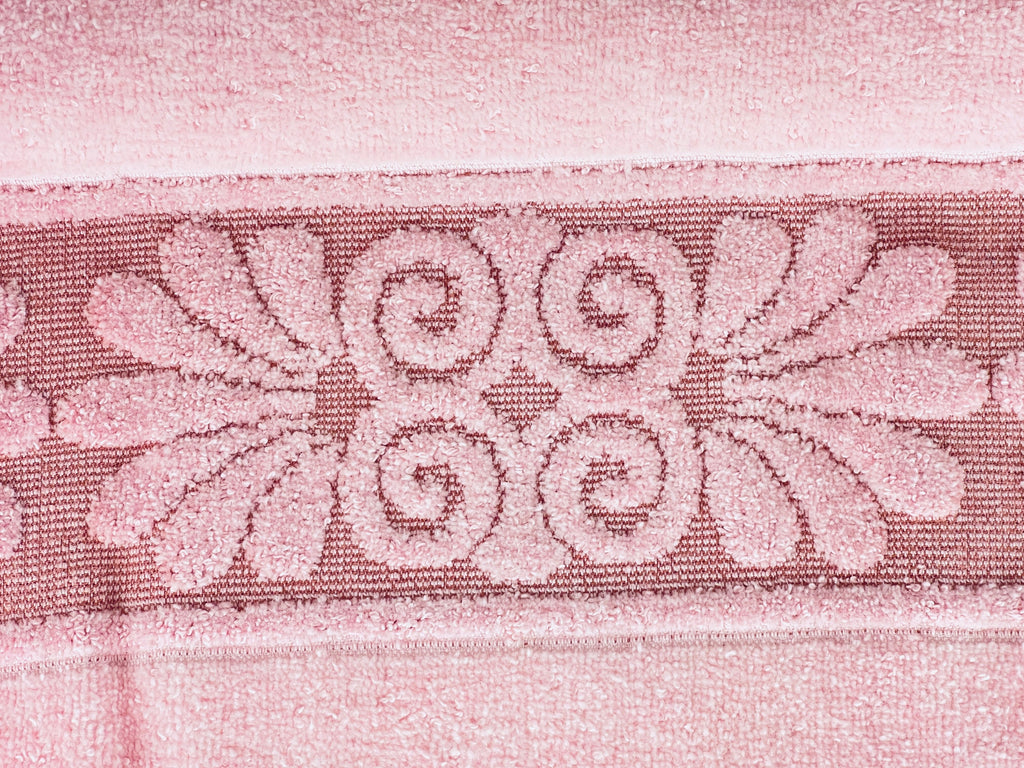 Product image for 'vintage cannon monticello rectangular fringe bath towel made in usa cotton polyester blend pink white yellow blue sold separately' (view 6c2334)