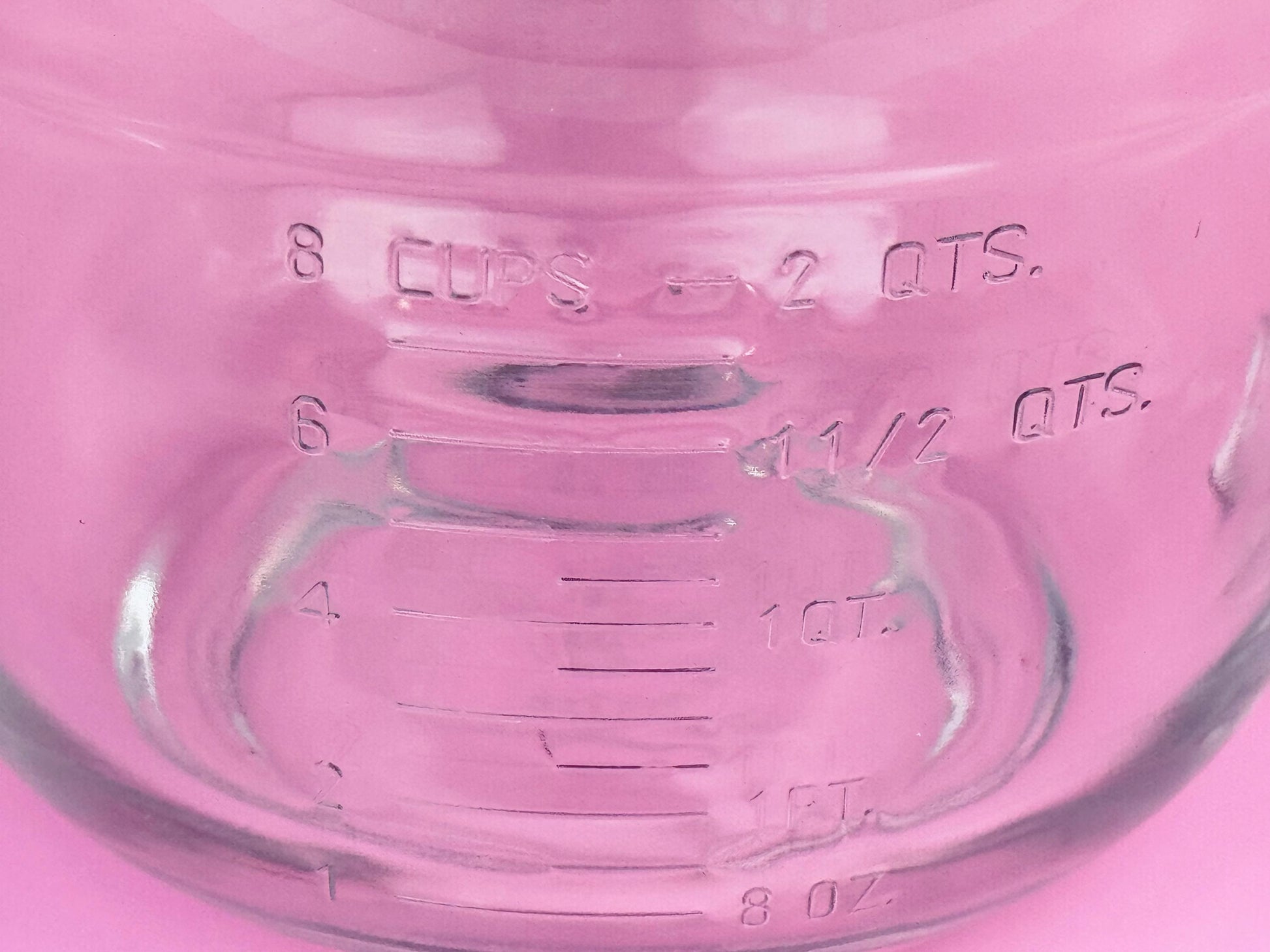 Product image for 'vintage anchor hocking measuring cup batter bowl 8 cup 2 litre metric imperial made in usa' (view 9fd13a)