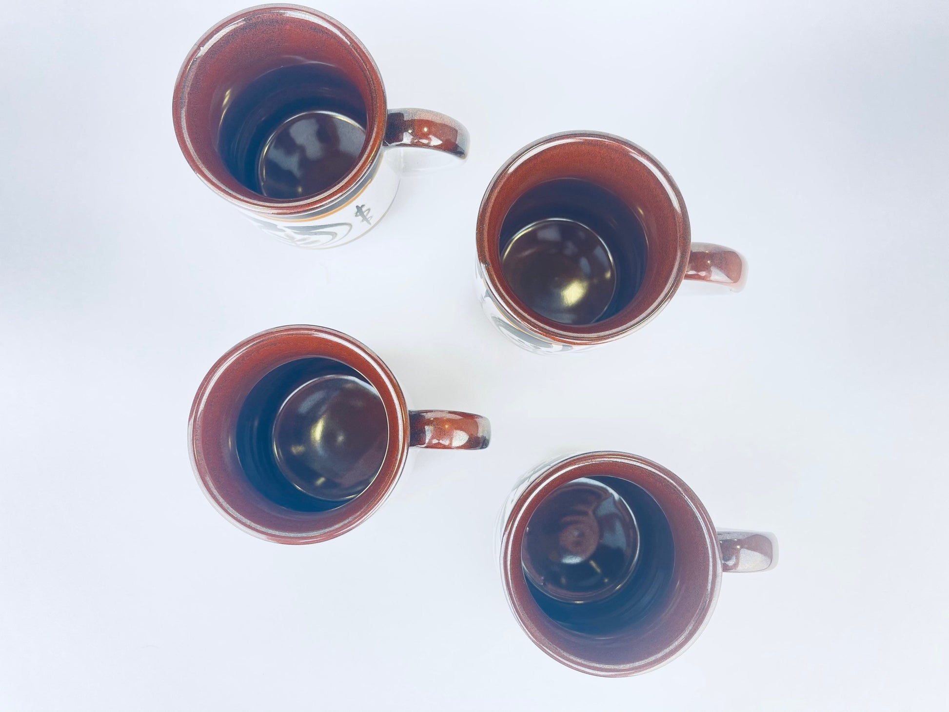 Product image for 'vintage atomic eye ceramic mugs set of four 4 made in japan' (view e25855)