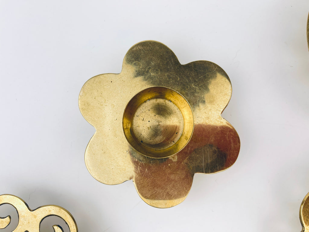Product image for 'vintage solid brass votive tea light candle holder attractive aged patina sold separately' (view 1bee55)