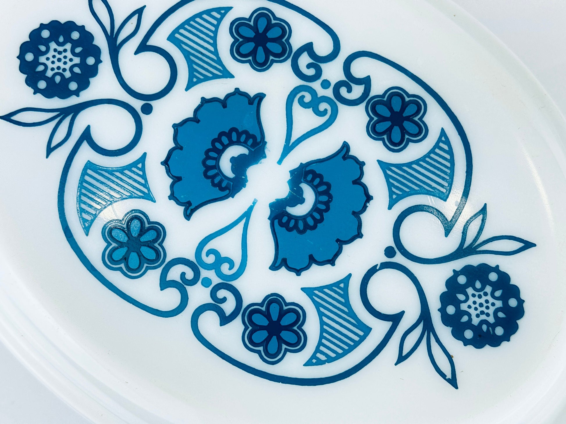 Product image for 'vintage horizon blue pyrex oval casserole dish 2 1 2 qt made in usa' (view 6d5a24)