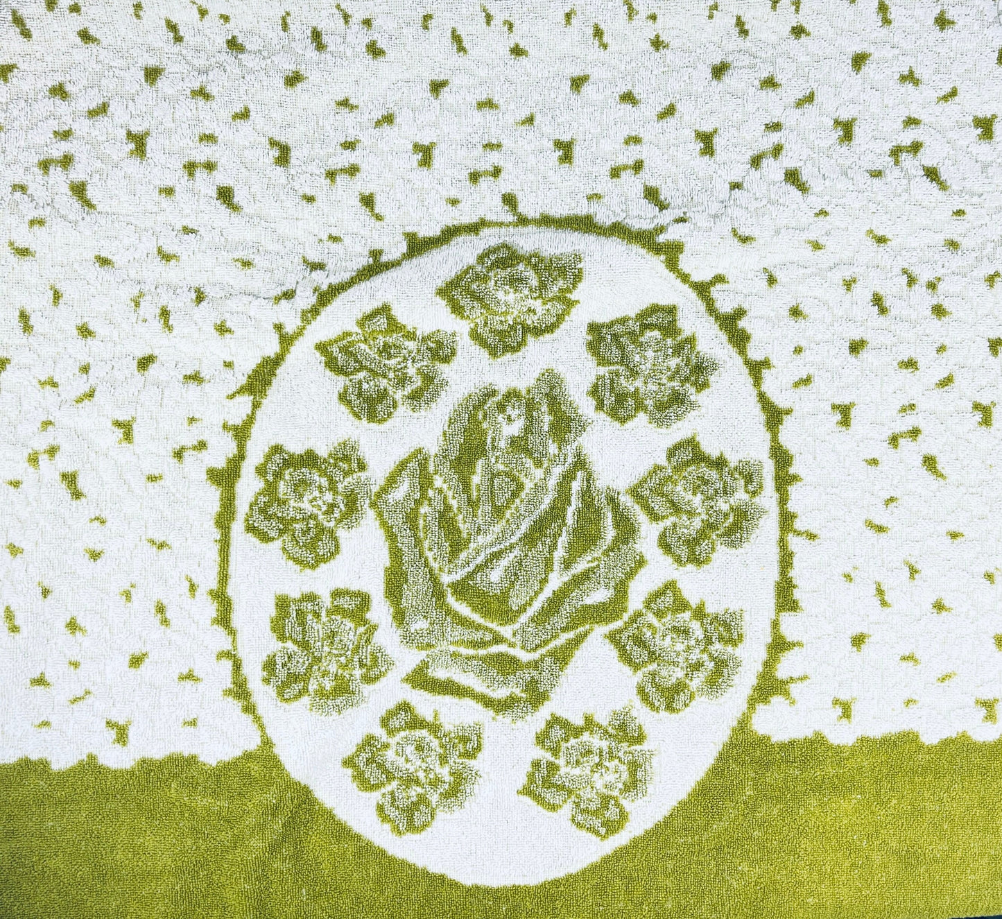 Product image for 'vintage heritage large pink green floral beach shower towel 100 cotton sold separately' (view ae8376)