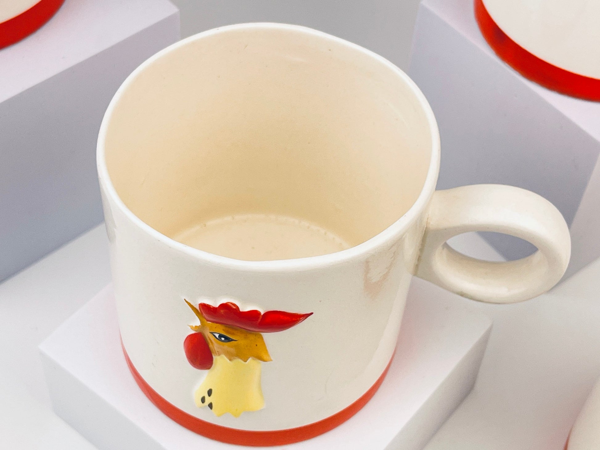 Product image for 'vintage holt howard hand painted rooster ceramic coffee mugs made in japan sold individually' (view cf9cdd)