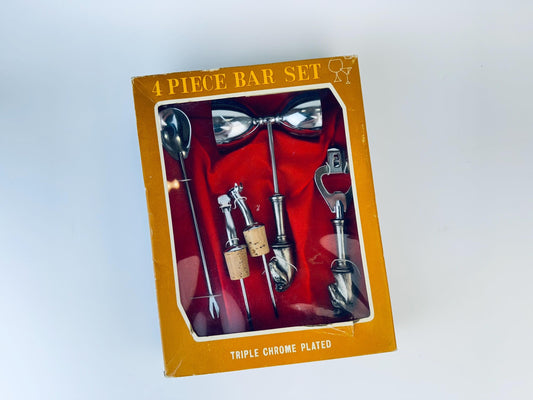 Product image for 'vintage silver barware set horse top design made in japan' (view a548dc)