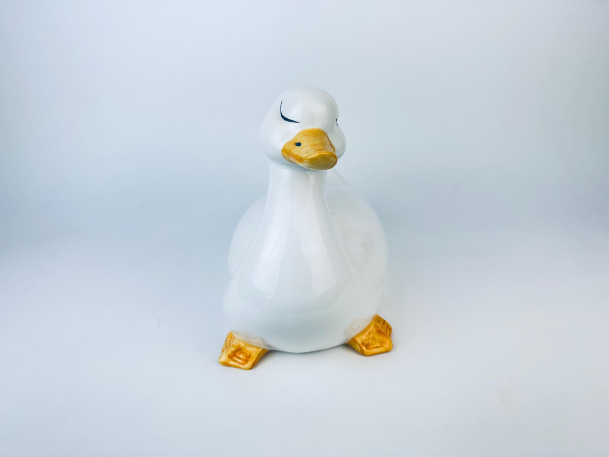 Product image for 'vintage large white ceramic duck figurine' (view fc7482)