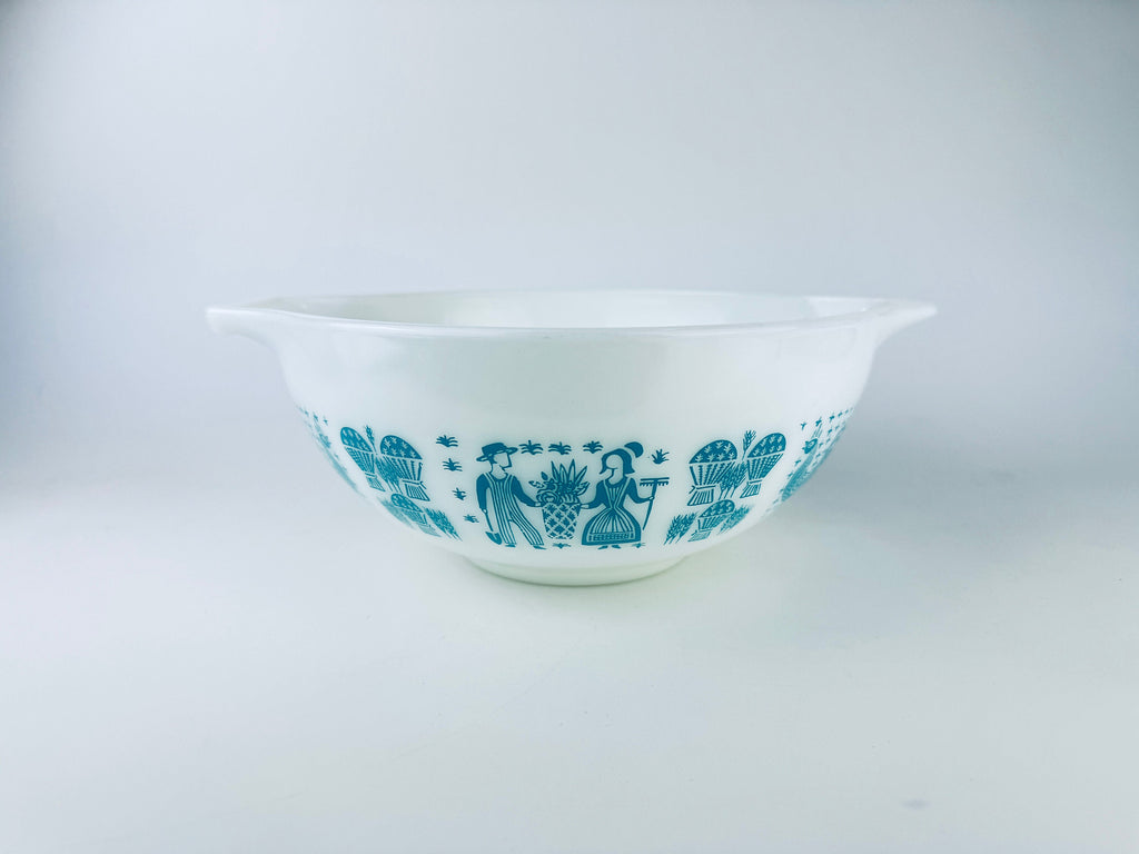 Product image for 'vintage amish butterprint cinderella pyrex mixing nesting bowls 443 444 made in usa sold separately' (view 68209e)