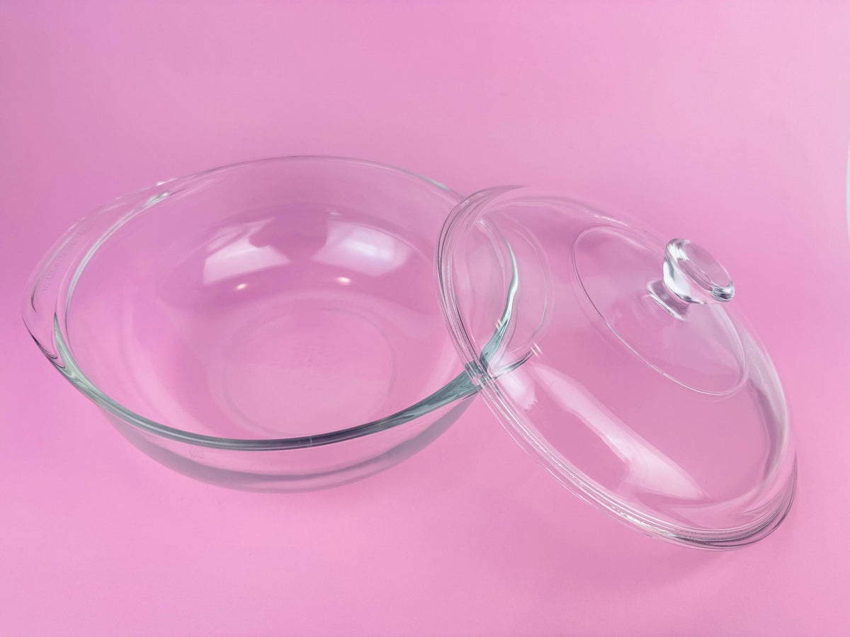 Product image for 'vintage pyrex clear lidded glass casserole dishes sold separately' (view 112ec2)