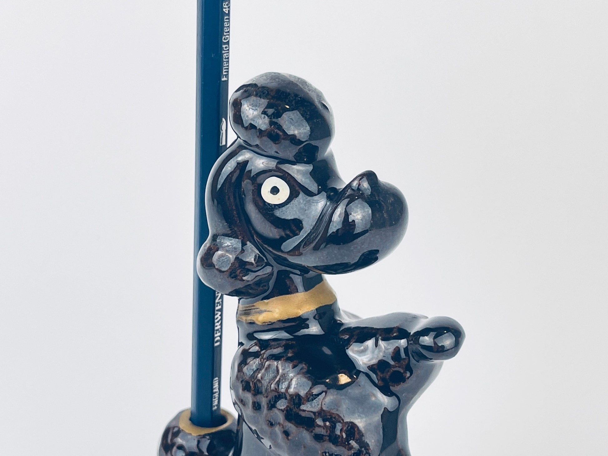 Product image for 'vintage red clay kitsch poodle dog pen pencil holder made in japan desktop organiser' (view d07a1c)