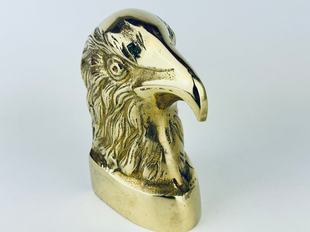 Product image for 'vintage brass eagle bird bookend attractive aged metal patina' (view 46b7ae)