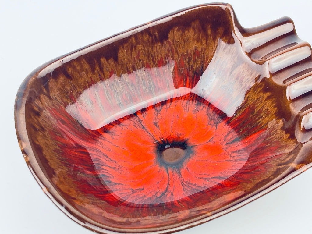 Product image for 'vintage mcmaster canada drip glazed red clay ashtray made in canada' (view 2d2447)