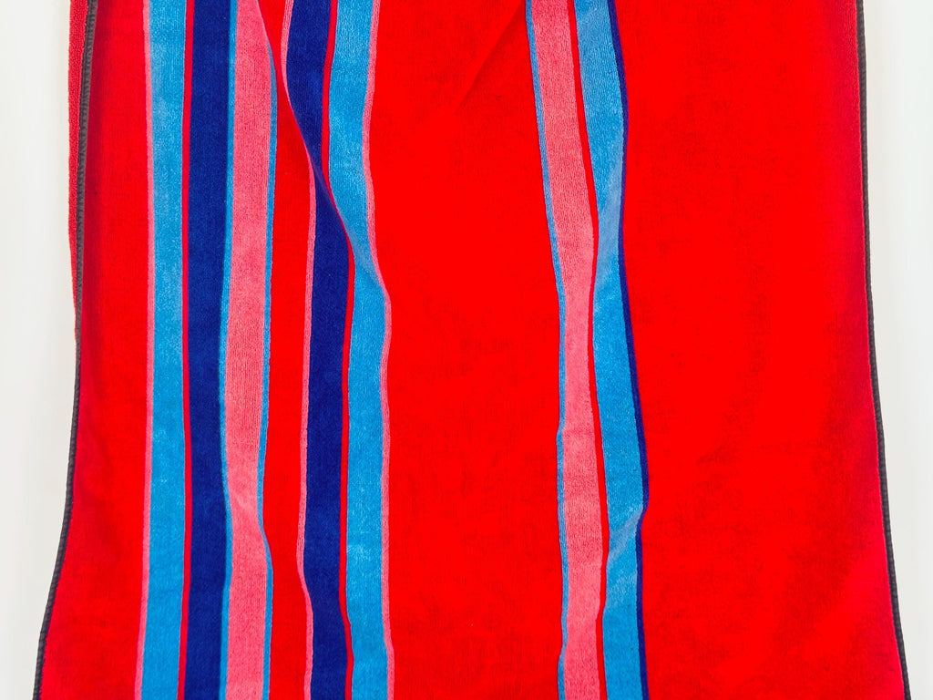 Product image for 'vintage oversized striped beach towel 100 cotton made in brazil' (view f49208)