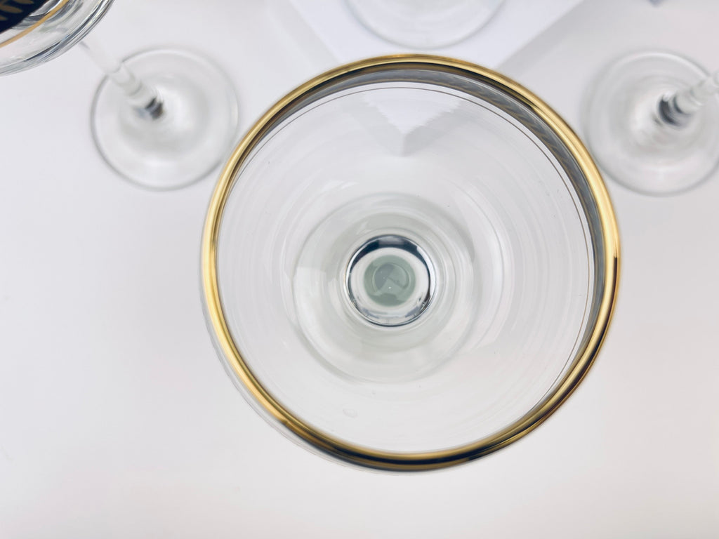 Product image for 'vintage gold textured vine stemmed drinking glasses set of six 6' (view 6fa7ca)