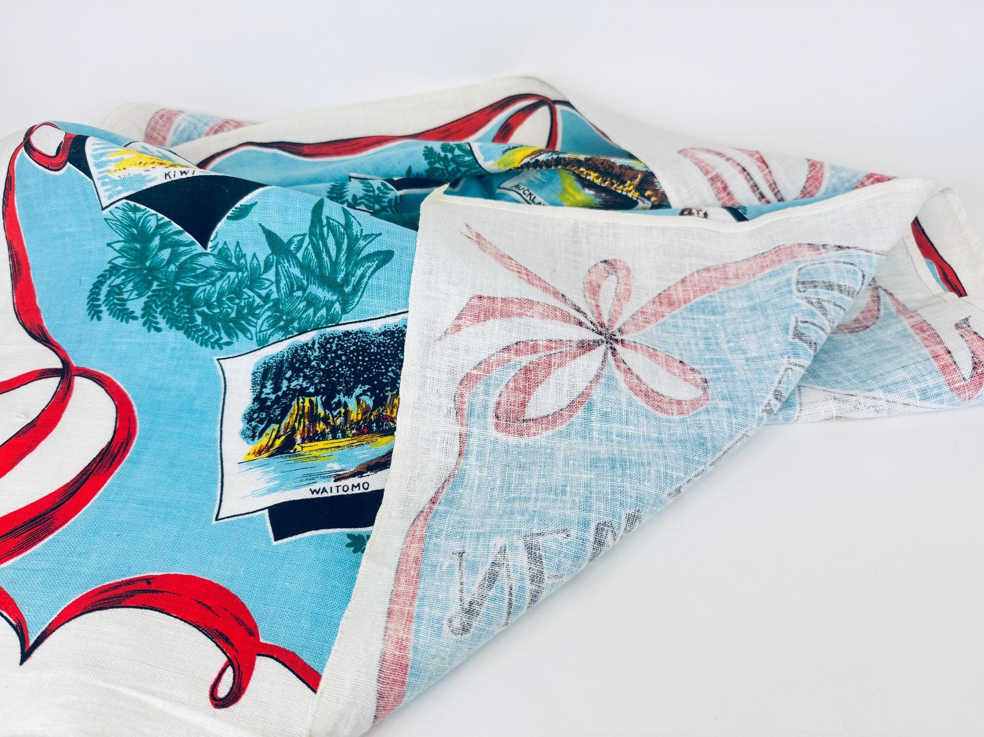 Product image for 'vintage new zealand linen kitchen tea towel new zealand souvenir' (view e088af)