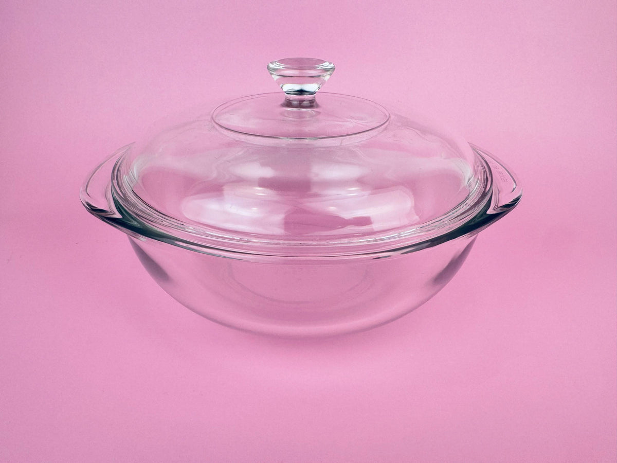 Product image for 'vintage pyrex clear lidded glass casserole dishes sold separately' (view 83ab92)