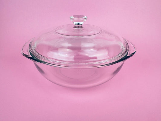 Product image for 'vintage pyrex clear lidded glass casserole dishes sold separately' (view 83ab92)