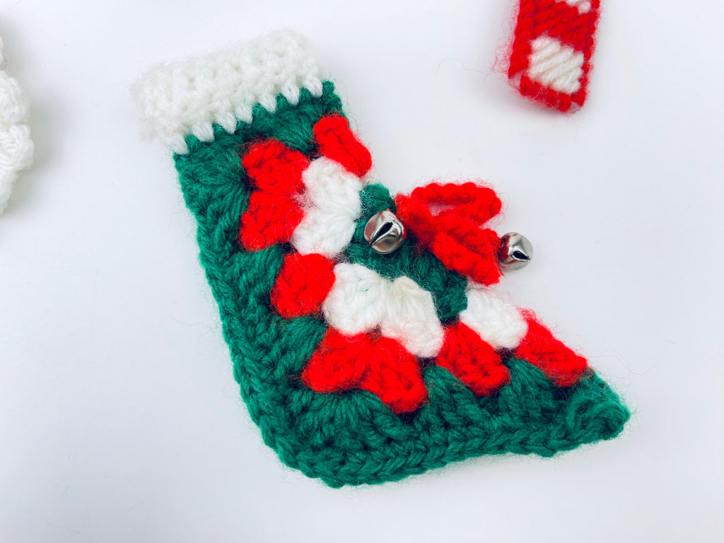 Product image for 'vintage handmade woven christmas ornaments santa stocking candle candy cane sold individually' (view 91afb7)