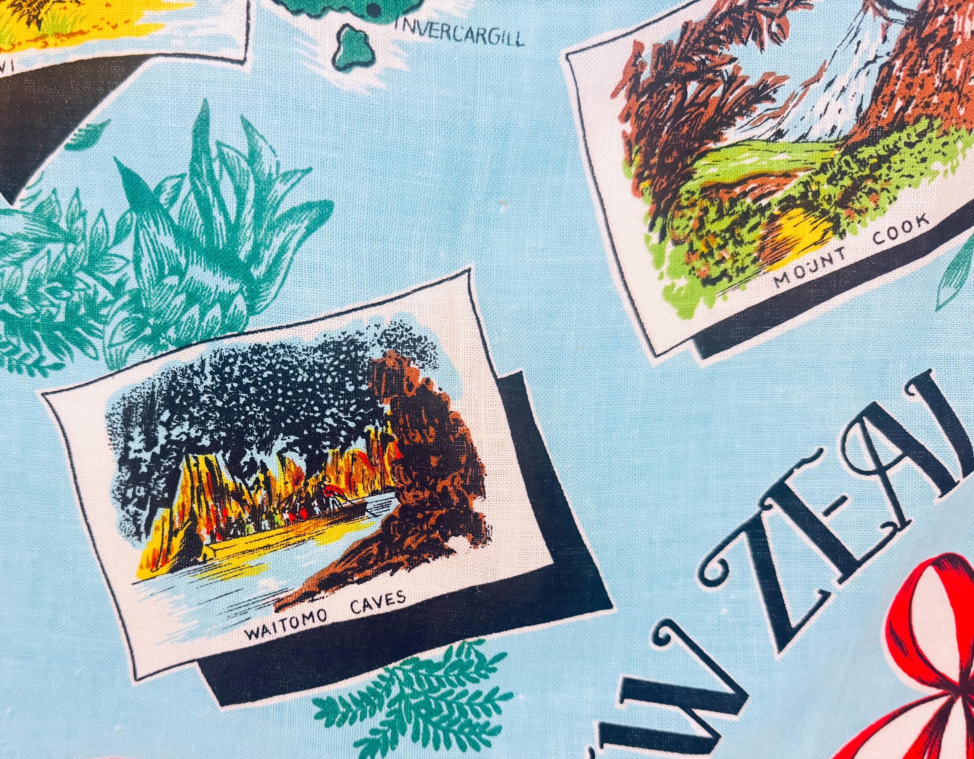 Product image for 'vintage new zealand linen kitchen tea towel new zealand souvenir' (view ca86f9)